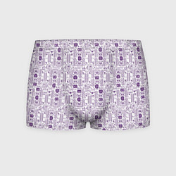 Трусы-боксеры мужские Узоры и лица, цвет: 3D-принт