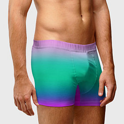 Трусы-боксеры мужские Градиент цветной, цвет: 3D-принт — фото 2