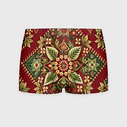 Трусы-боксеры мужские Стиль советского ковра узоры и орнамент, цвет: 3D-принт