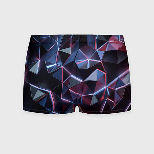 Мужские трусы Неоновые геометрические плиты / 3D-принт – фото 2