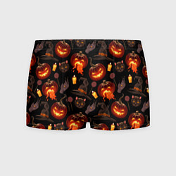 Мужские трусы Хэллоуин цветной паттерн