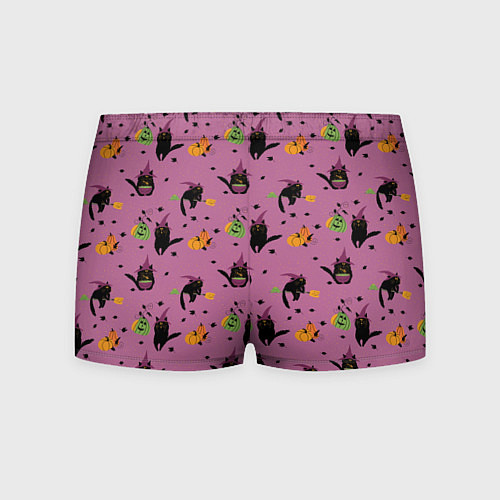 Мужские трусы Хэллоуин и кот ведьмы / 3D-принт – фото 2