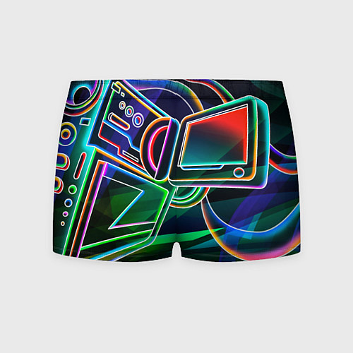 Мужские трусы Неоновая психоделика геймер / 3D-принт – фото 2