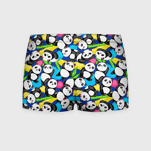 Мужские трусы Панды цветной паттерн / 3D-принт – фото 2
