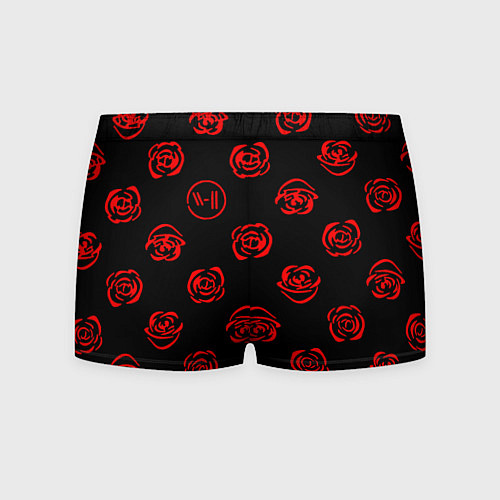 Мужские трусы Twenty one pilots rose pattern / 3D-принт – фото 2