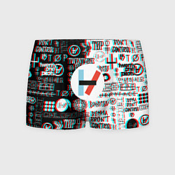 Мужские трусы Twenty one pilots glitch pattern