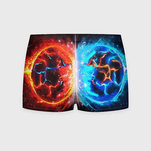 Мужские трусы Битва планет абстракция / 3D-принт – фото 2