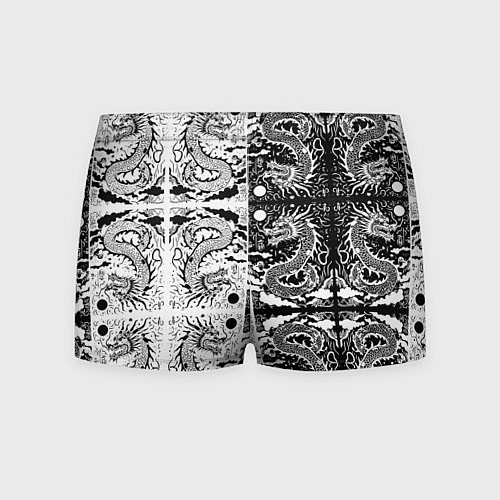 Мужские трусы Драконы инь и янь с узорами / 3D-принт – фото 2