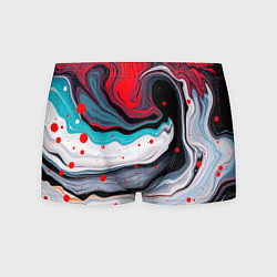 Мужские трусы Флюид арт абстракция