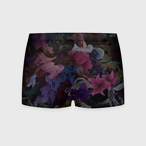 Мужские трусы Дед мороз в цветах / 3D-принт – фото 2