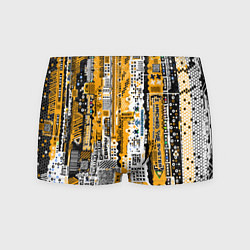 Мужские трусы Cyberpunk pattern yellow