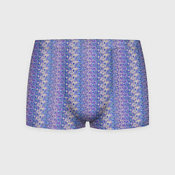 Трусы-боксеры мужские Сиреневый с узором паттерн, цвет: 3D-принт