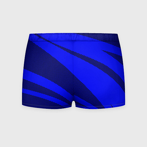 Мужские трусы Синий ультрамарин полосы абстракция / 3D-принт – фото 2