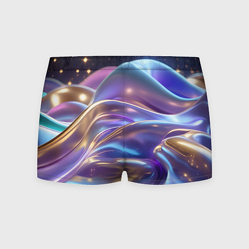 Мужские трусы Волны космические / 3D-принт – фото 2