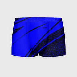 Трусы-боксеры мужские Sport чёрно-синий ультрамарин в крапинку, цвет: 3D-принт