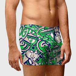 Трусы-боксеры мужские The Sims стикеры, цвет: 3D-принт — фото 2