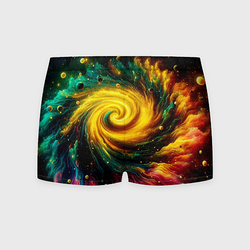 Мужские трусы Neon space - ai art fantasy / 3D-принт – фото 2