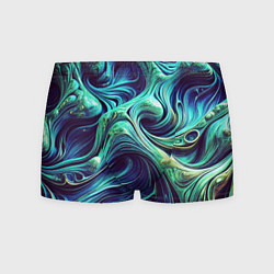 Мужские трусы Мерцающие зеленый потеки краски