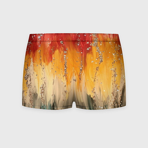 Мужские трусы Красочная текстура с блестяшками / 3D-принт – фото 2