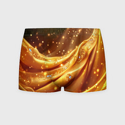 Трусы-боксеры мужские Золотая ткань с блестками, цвет: 3D-принт