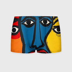 Трусы-боксеры мужские Арт с лицами, цвет: 3D-принт