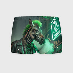 Трусы-боксеры мужские Cyperpunk zebra, цвет: 3D-принт