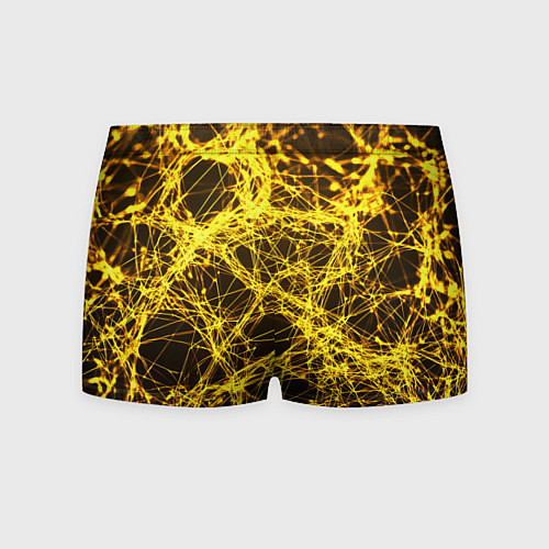 Мужские трусы Золотые нити текстура / 3D-принт – фото 2