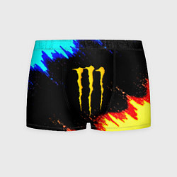 Мужские трусы Monster energy огненные краски