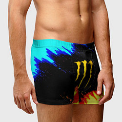 Трусы-боксеры мужские Monster energy огненные краски, цвет: 3D-принт — фото 2