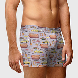 Трусы-боксеры мужские Друзья - паттерн, цвет: 3D-принт — фото 2
