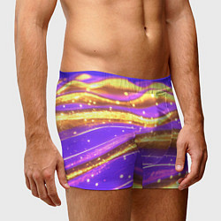 Трусы-боксеры мужские Блестящая волнистая текстура, цвет: 3D-принт — фото 2