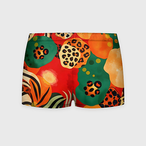 Мужские трусы Анималистичный африканский паттерн / 3D-принт – фото 2