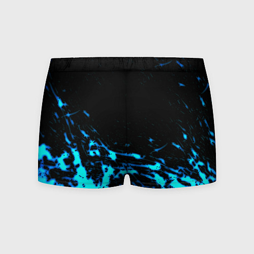 Мужские трусы Monster energy голубые краски / 3D-принт – фото 2