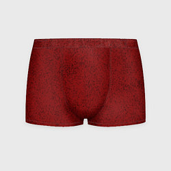 Трусы-боксеры мужские Тёмный красный в крапинку, цвет: 3D-принт