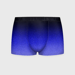 Трусы-боксеры мужские Градиент индиго из чёрно в синий текстура крошка, цвет: 3D-принт