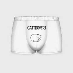 Мужские трусы Интроверт-кот