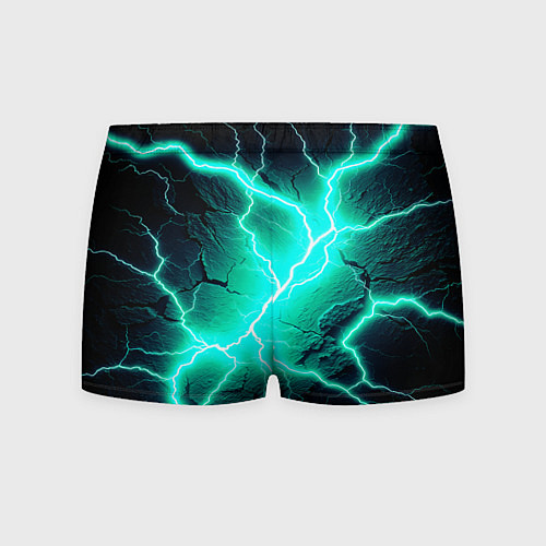 Мужские трусы Color light blue black / 3D-принт – фото 2