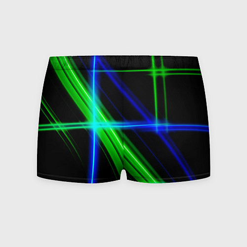 Мужские трусы Color blue black green / 3D-принт – фото 2
