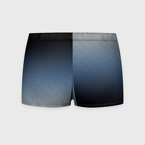 Мужские трусы Чёрно-синий текстурированный градиент пополам / 3D-принт – фото 2