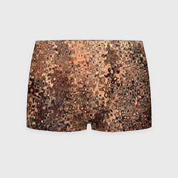 Трусы-боксеры мужские Светлый коричневый абстрактная текстура, цвет: 3D-принт
