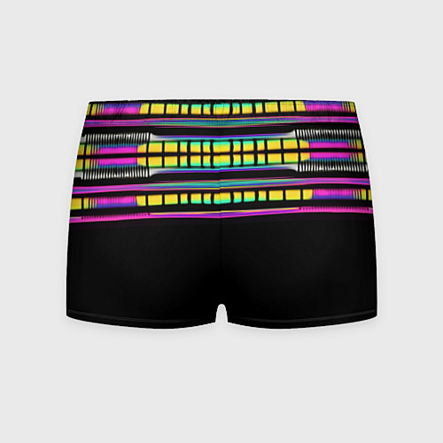 Мужские трусы Неоновая половинка / 3D-принт – фото 2