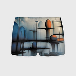 Мужские трусы Архитектурная абстракция в тумане