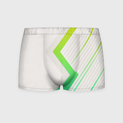 Мужские трусы Color white line green