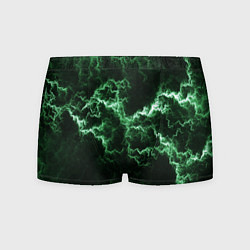 Трусы-боксеры мужские Lightning green line, цвет: 3D-принт