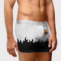 Трусы-боксеры мужские Barcelona черный огонь, цвет: 3D-принт — фото 2