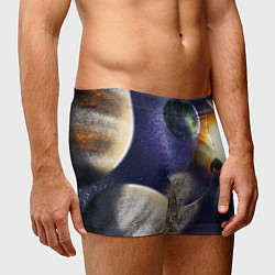 Трусы-боксеры мужские Парад планет, цвет: 3D-принт — фото 2