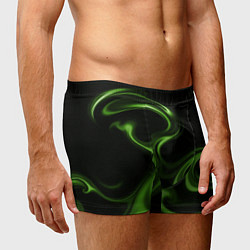 Трусы-боксеры мужские Green black, цвет: 3D-принт — фото 2