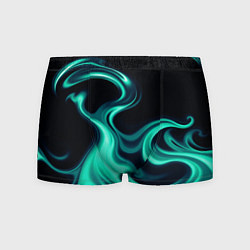 Мужские трусы Color turquoise black