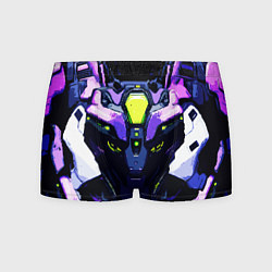 Трусы-боксеры мужские Cyberpunk purple armor, цвет: 3D-принт