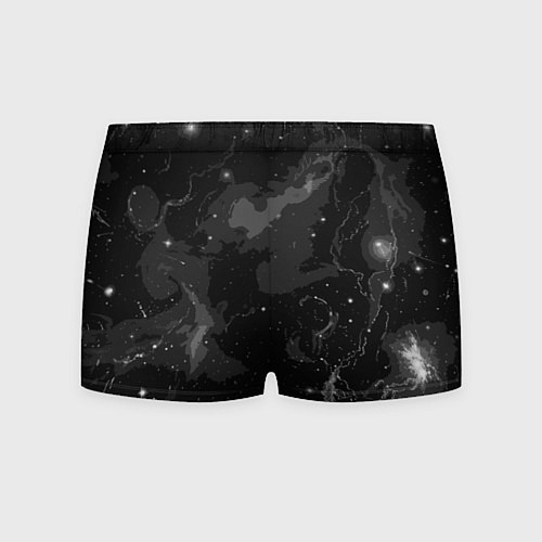 Мужские трусы Угольный серый простой абстрактный / 3D-принт – фото 2